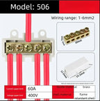 5/10PCS T-type High power branch terminal wire terminal Quick Junction Box Terminal Block Electric Cable CONNECTORS  copper
