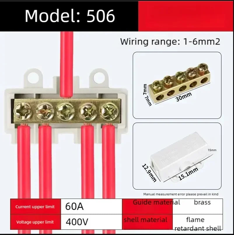 5/10PCS T-type High power branch terminal wire terminal Quick Junction Box Terminal Block Electric Cable CONNECTORS  copper