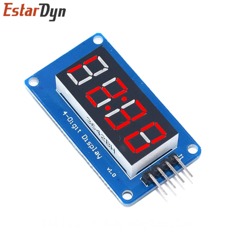 TM1637 4 Bits Digital LED Display Module For 7 Segment 0.36Inch Clock RED Anode Tube Four Serial Driver Board Pack