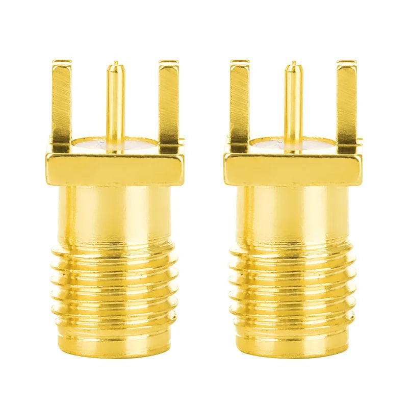 1.2mm Spacing Edge PCB Straight Right Angle Mount RF Copper Connector RPSMA-KE SMA-KE