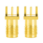 1.2mm Spacing Edge PCB Straight Right Angle Mount RF Copper Connector RPSMA-KE SMA-KE