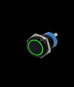 12/16/19/22mm Oxidized Black shell Push Button Switch Momentary Latching Fixed On Off Power Switch LED Light Various Colors