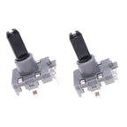 2Pcs EC16 Rotary Encoder 3Pins 360 Degree Infinite Rotation Gear Selection Controller Washing Machine Microwave Oven Accessories