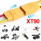High Current XT90 Male Female Connector with Cover Welding Terminal Connector for Lithium Polymer Battery Model Charge Lead Plug
