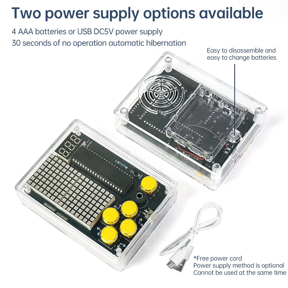 Pixel Gamer DIY Kit Pocket Gamer 51 Microcontroller Electronic Circuit Teaching Experiment Soldering Practice Module