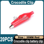 20Pcs Crocodile type Clip 28MM 35MM 45MM Testing Probe Mini Alligator Test Clips Sheath clip, Small battery wire power clip