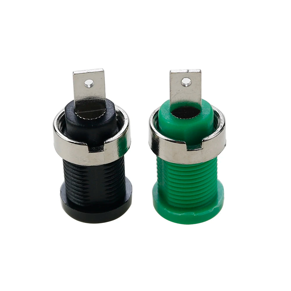 5 Piece 32A Insulation Safety 4mm Banana Plug Socket Jack Panel Mount Terminal Connector Multimeter Socket Banana Head Female