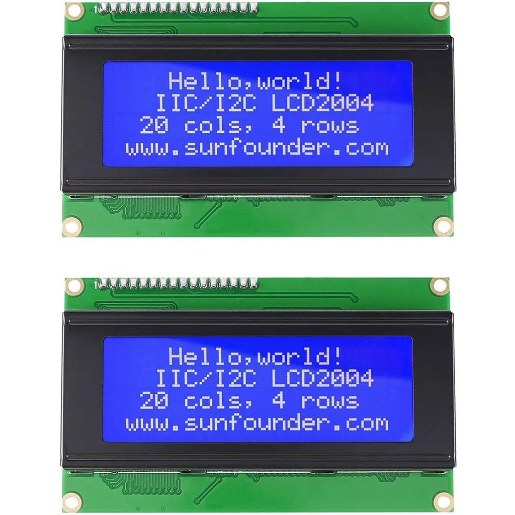 2004 LCD Screen Display Module 2004A 20x4 White Character Blue Backlight DC 5V