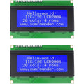 2004 LCD Screen Display Module 2004A 20x4 White Character Blue Backlight DC 5V