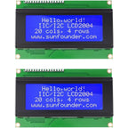 2004 LCD Screen Display Module 2004A 20x4 White Character Blue Backlight DC 5V