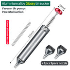 LUXIANZI Powerful Desoldering Pump Aluminum Suction Tin Gun Vacuum Soldering Iron Desolder Solder Sucker Pen Removal Hand Tools