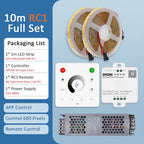 WS2811 Horse Running COB LED Strip 20M 15M 10M 24V Water Flow LED Tape Ribbon Light with Banlanx APP SP636E Touch Controller Set