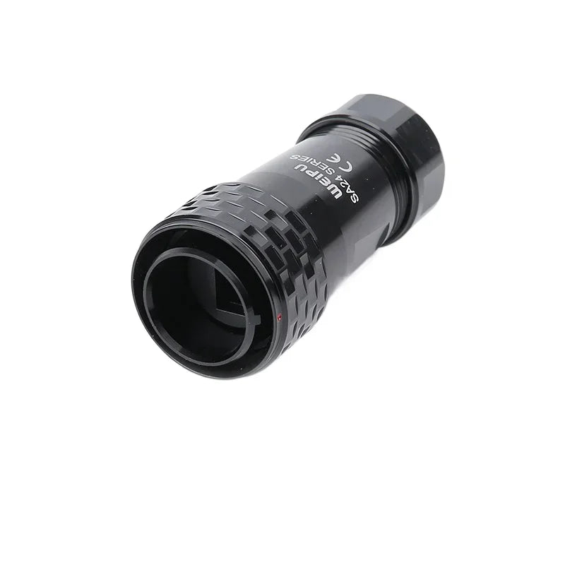 WEIPU SA24 RJ45 8P8C Metal Shell Waterproof Industrial M24 Ethernet Cable Ethernet Network Connector Signal Panel Mount Charge
