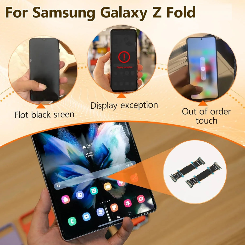 Z Fold Spin Axis Main Board LCD Display Connector Flex Cable Ribbon for Samsung Galaxy Z Fold2 3 4 5 6 F916 F926 F936 F946 F956U