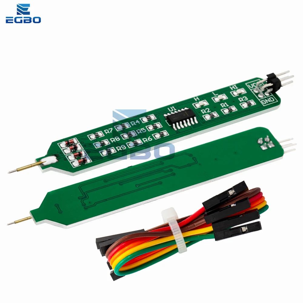 Logic Pulser Analyzer Detecting Probe 5V 3.3V Convenient and Quick Learning Board Logic Tester Pen Level Tester with Line