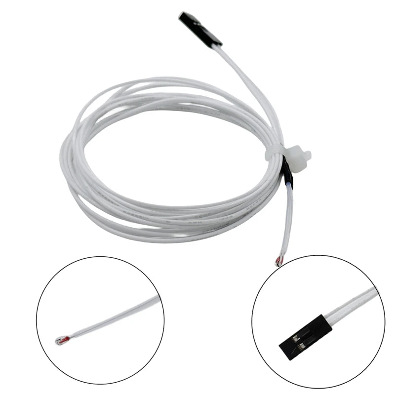 1/2/5pcs 3D Printer 100K ohm NTC 3950 Thermistors Sensors with 1M Cable Dupont 3D Printer Parts For Reprap Mend Part Temperature