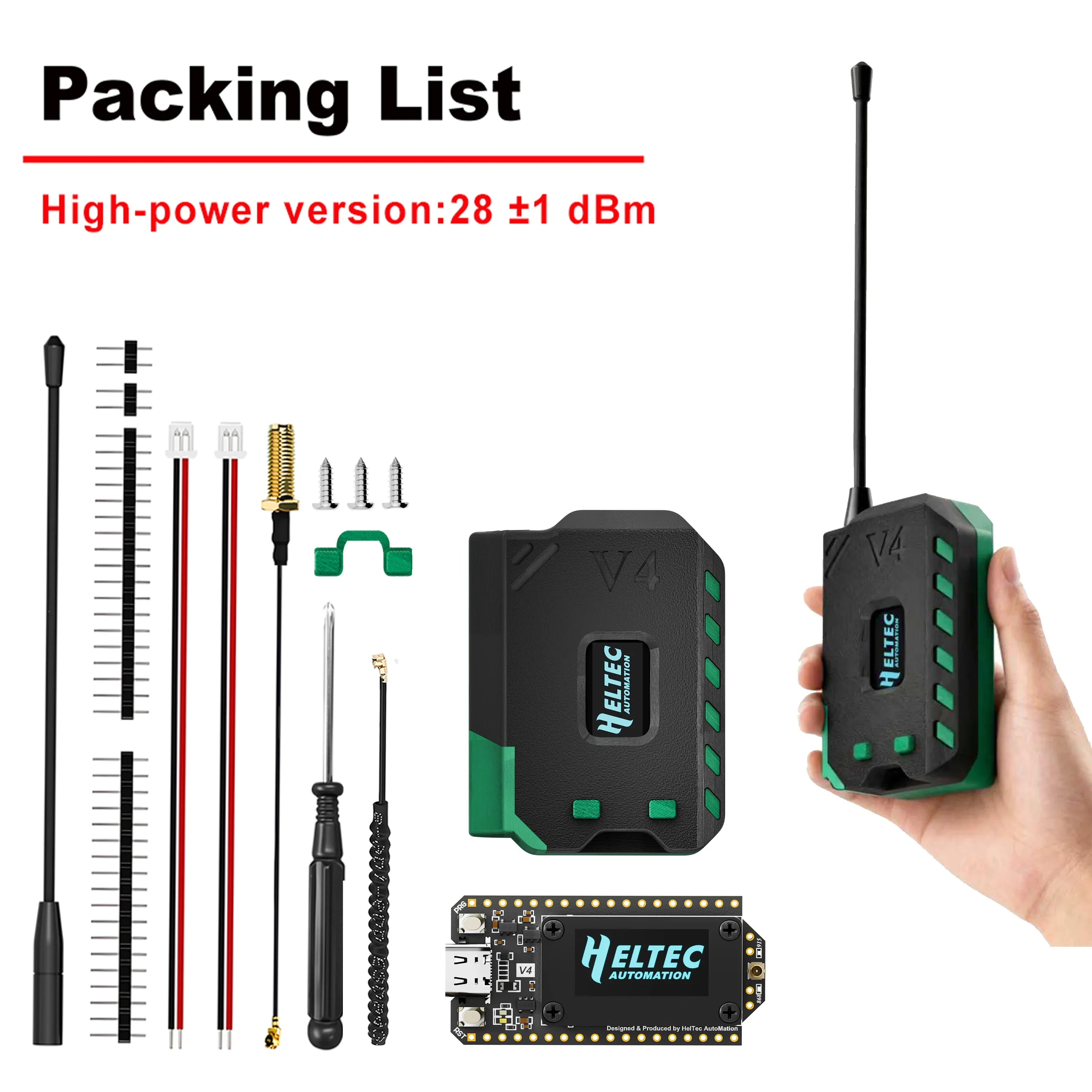 Heltec LoRa 32 V4 ESP32 SX1262 Development Board with 0.96 Inch OLED Display WiFi BLE Mesh Network for IoT Arduino Projects