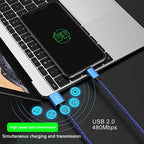 Micro USB 2.4A Fast Charging Cable Nylon Data Cable Cord For Samsung Galaxy A3/A5/A7 Android Phone Mobile Devices 1M 2M 3M
