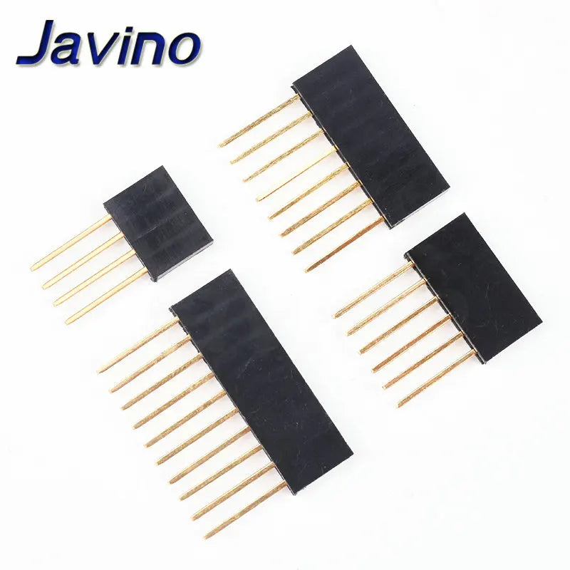 10PCS 2.54mm Single Row Female Long pins 11mm Breakaway PCB Board Pin Header socket Connector 1*2/3/4/6/8/10/15Pin For Arduino