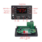 DC 5V 12V Audio Player Bluetooth 5.0 MP3 Decoder Board Hands-free Car Microphone USB TF FM Radio MP3 Music Player Speaker