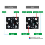 22mm XB2-ED21 XB2-ED33 XB2-ED25 Self-locking/Latching Knob Switch 10A/600V 2 Position 3 Position Select Button Switch