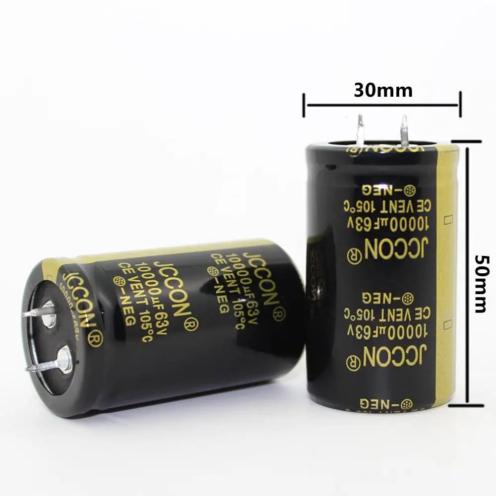 2PCS JCCON Audio Electrolytic Capacitor 25V 35V 50V 63V 80V 100V 200V 400V 450V 3300UF 4700UF 6800UF 10000UF 15000UF 22000UF 470