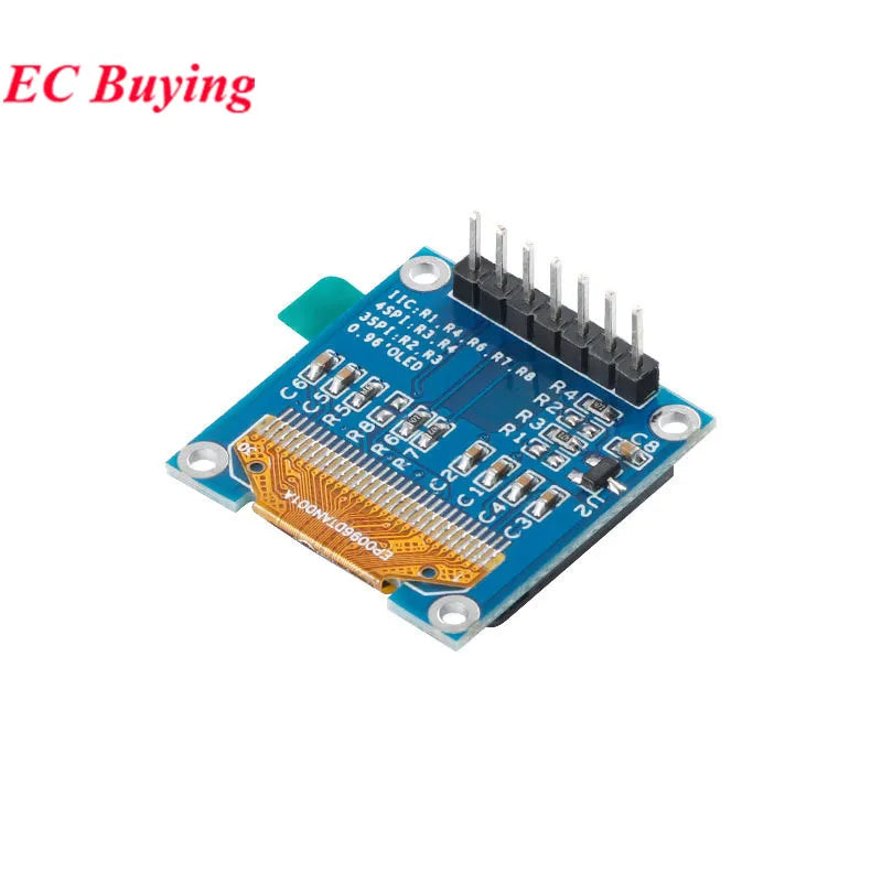 0.96 inch OLED IIC Serial White Display Module 128X64 I2C SSD1306 12864 LCD Screen Board GND VCC SCL SDA 0.96" for Arduino Black