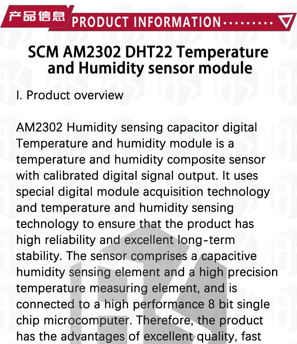 1PCS  High Precision AM2302 DHT22 Digital Temperature & Humidity Sensor Module For Arduino UnoR3