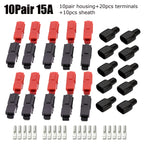 10/20 Pair 15A/30A/45A Amp Plug 600V Compatible For Powerpole Connector With Rubber Dust Cover Sleeves For Electric Equipments