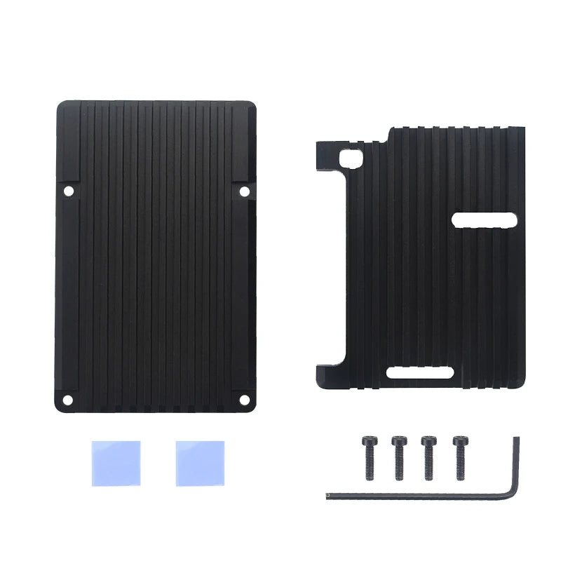 Aluminum Case for Raspberry Pi 4 Model B Armored Shell Passive Cooling Radiator Optional Dual Fan Cooler for Raspberry Pi 4