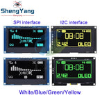 2.42 inch 2.42" OLED Display Module 128x64 LCD HD Screen Module SSD1309 7 Pin SPI/IIC I2C Serial Interface for Arduino UNO R3