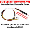 Plastic Reed Contact Switch GPS-01 6*30MM 3Line Normally Open Normally Closed NO/NC Conversion Magnetic Control Induction Sensor