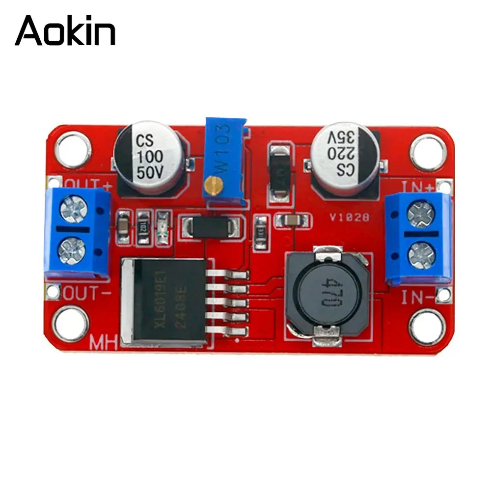 1/2/5PCS XL6019 5A DC-DC Step Up Power Module Boost Volt Converter 3.3V-35V To 5V 6V 9V 12V 24V