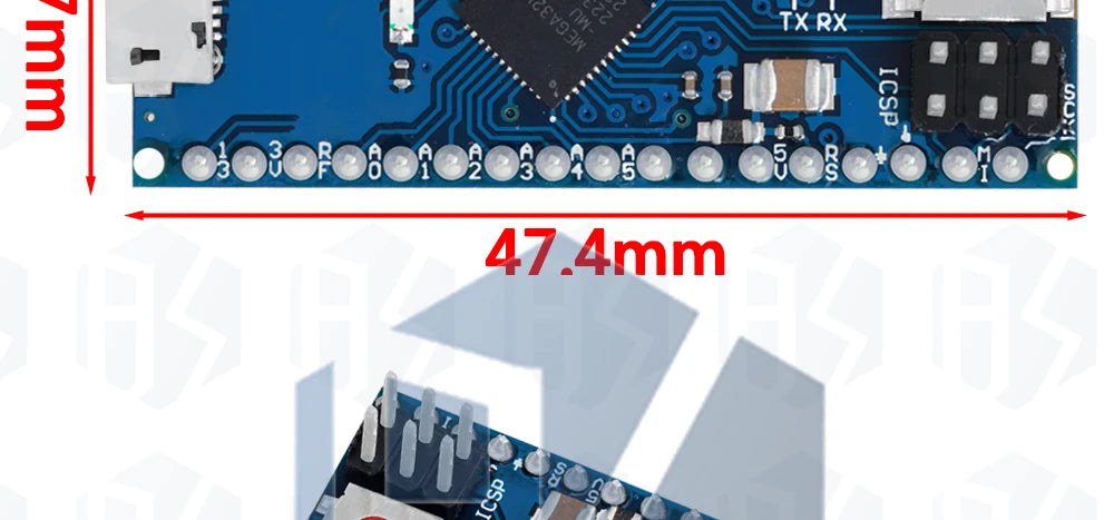 ATmega32u4 5V 16Mhz Expansion Board Module For Arduino Micro Compatible For R3 Nano Replace Pro Mini Microcontroller ONE ATmega