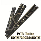 3 Size PCB Ruler Set 15cm/20cm/25cm Multi-functional Measuring Tool for SMD Components Capacitor Chip IC SMD Diode for Arduino
