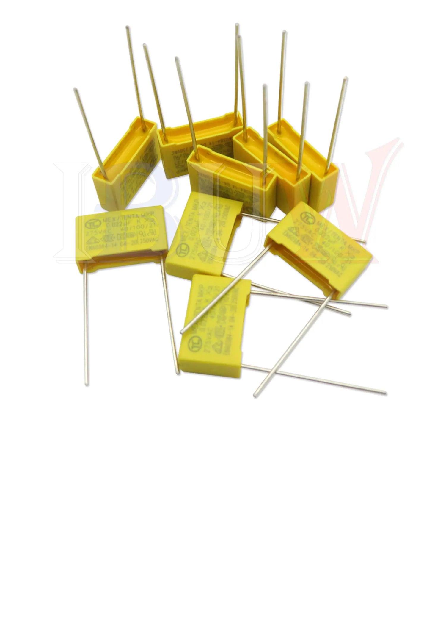 10pcs 275VAC capacitor X2 series 0.01UF ~ 2.2UF Polypropylene film capacitor New 10nf 100nf 150nf 200nf 680nf 470nf 1UF