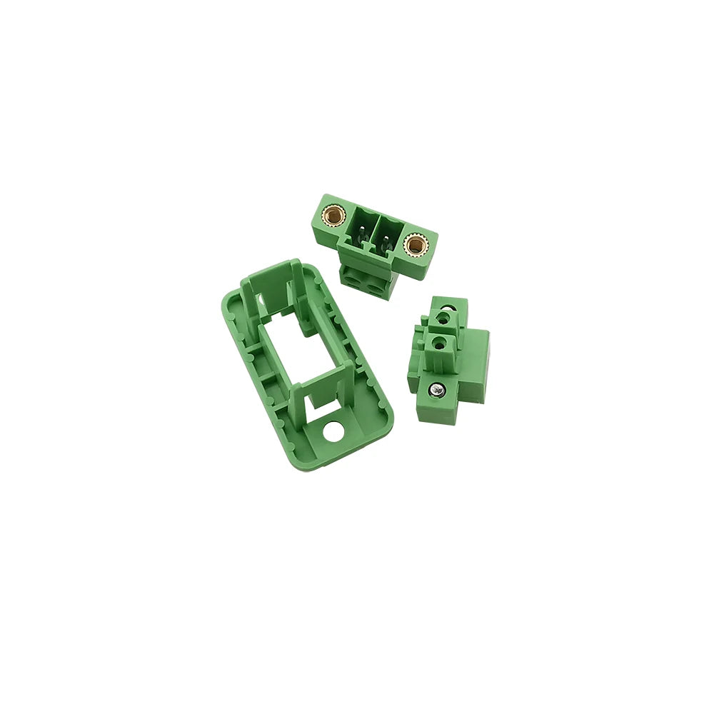 1Set 3.81mm Pitch Screw Terminal Block 2/3/4/5/6/7/8/9/10/12 Pin Through-wall Pluggable Plug Terminal Blocks Connector 15EDGWC