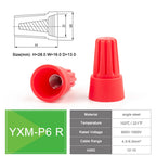 DIY GO 200PCS Quick Wire Connector Screw Cap Terminals, Electrical Equipment Connectors, Wire Connector Terminals, AWG 22-10