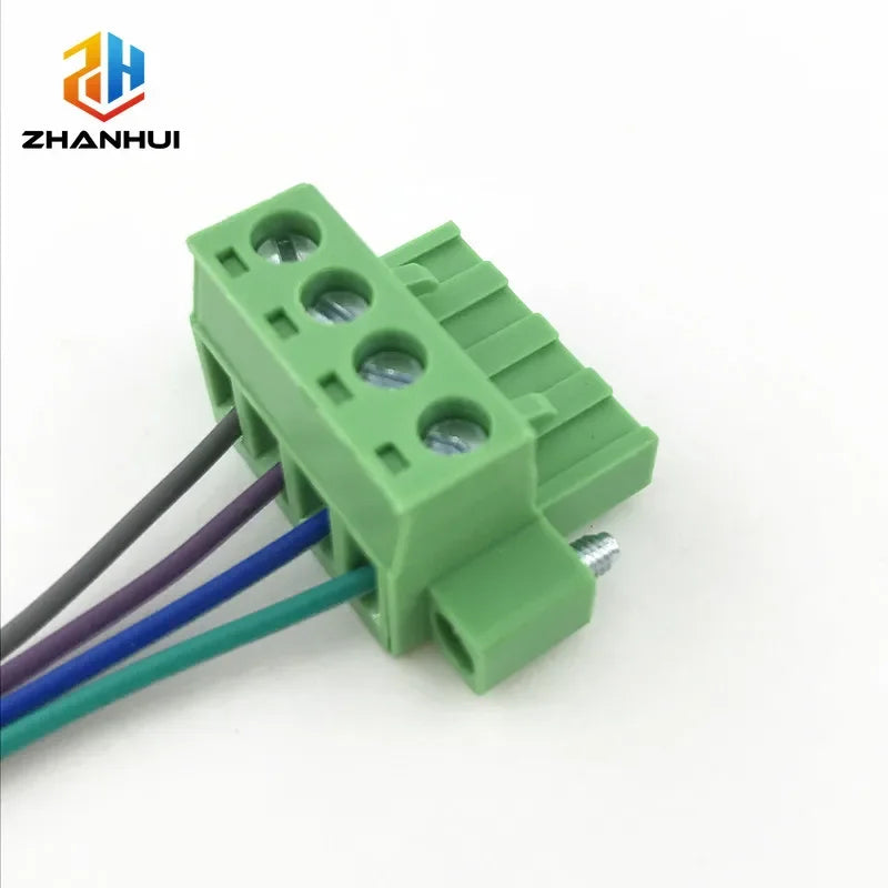 2/5 Sets 5.08MM Pitch Through Wall Pluggable Terminal Blocks 15EDGWB 5.08 2/3/4/5/6/7/8/9/10/12pin Plug + Pin Header Socket Set