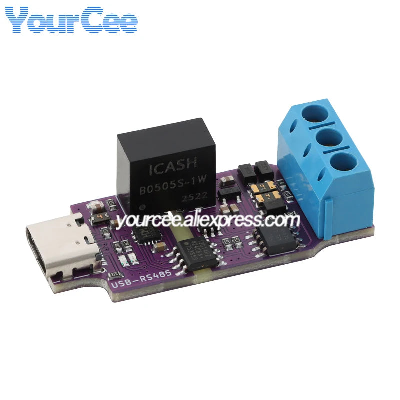5pcs/1pc Isolated USB to RS485 Serial Port Board Module Automatic Commutation High Speed 2Mbps Communication Power Isolation