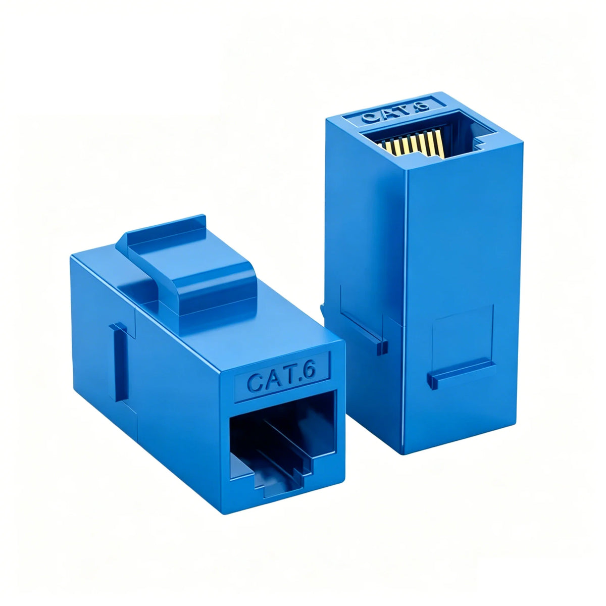 1-20Pcs 10Gbps Cat6 Keystone Coupler RJ45 Keystone Jack Couplers Female to Female Modular Connector for Patch Panel Wall Plate