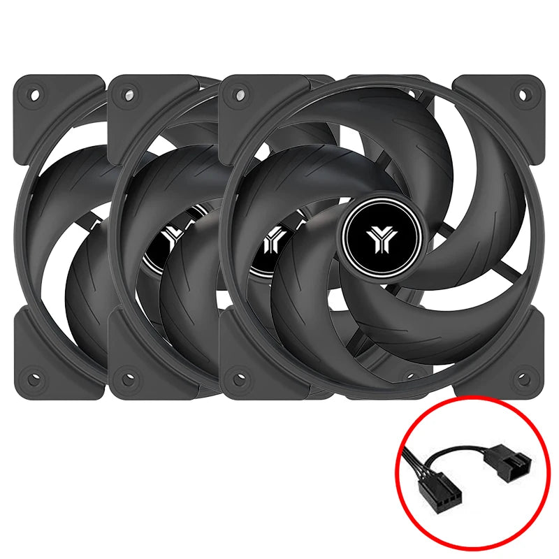 JUMPEAK PB120 120mm Cooling Fan Quiet 4PIN PWM 2000RPM High Performance 12cm Fans For PC Computer Case CPU Cooler Radiator
