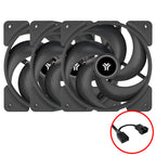 JUMPEAK PB120 120mm Cooling Fan Quiet 4PIN PWM 2000RPM High Performance 12cm Fans For PC Computer Case CPU Cooler Radiator