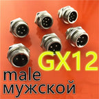 GX12 GX16 GX20 2/3/4/5/6/7/8/9/10 Pin Male Female Butting Wire Cable Circular Aviation Socket Plug Panel Connector Dropshipping