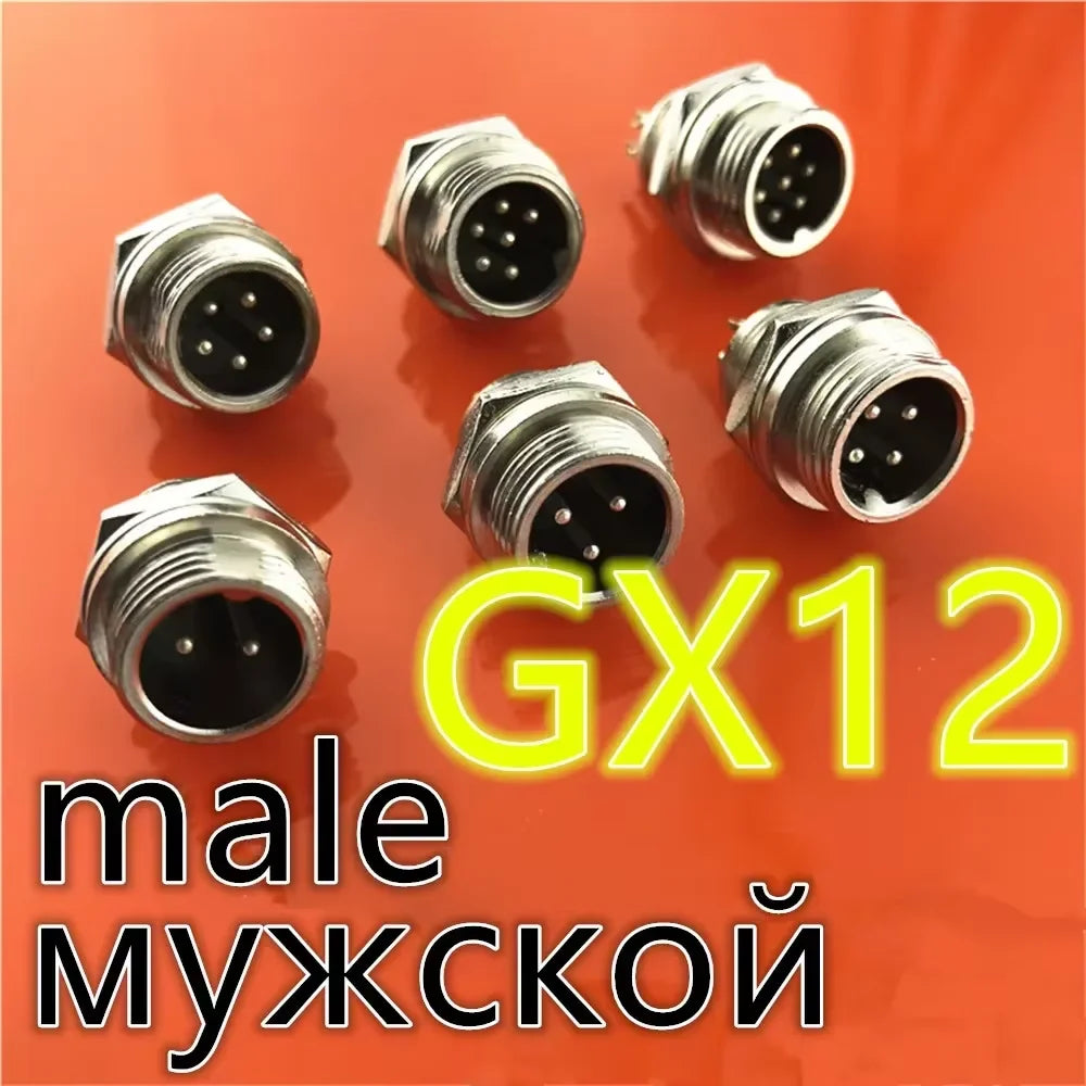 GX12 GX16 GX20 2/3/4/5/6/7/8/9/10 Pin Male Female Butting Wire Cable Circular Aviation Socket Plug Panel Connector Dropshipping