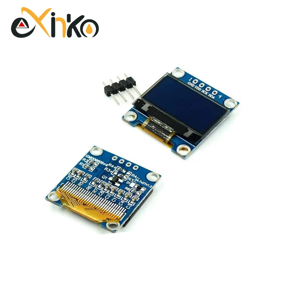 1-10pcs 0.96 Inch OLED Display Module I2C IIC SPI Serial 128X64 LCD 3.3-5V 4 Pin White/Blue/Yellow Blue  for Arduino