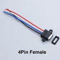 YanXi 2/5/10PCS 2Pin 4Pin Type-C Waterproof Female Connector Fast Charger Charging Interface USB Port Socket With Cable