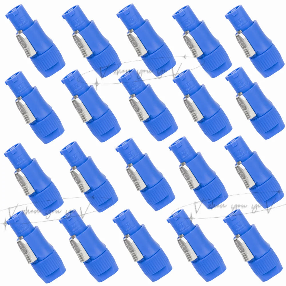 20PCS Powercon Connector Male Plug NAC3FCA NAC3FCB Socket NAC3MPA AC Cable 20A 250V Power Plug Adapter for Stage Light LED Scre