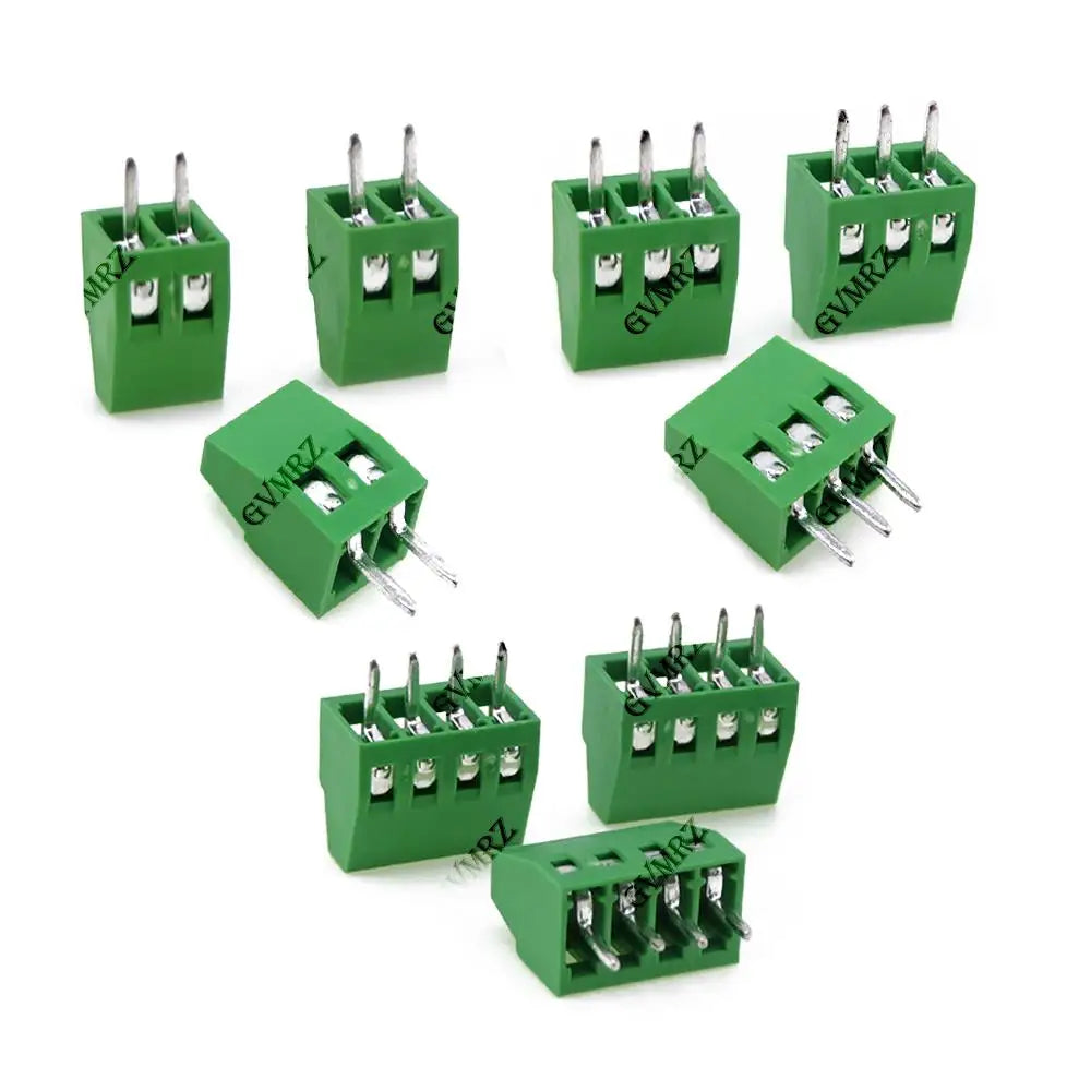 5PCS KF120 2P 3P 4P 2.54mm Pitch 2p/3p/4p Straight Pin Pcb Screw Terminal Block Connector 2pin 3pin 4pin KF-120 KF120-2p