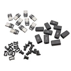10Pcs 6mm Micro USB Connector 4 in 1 Micro USB Welding Type Male 5Pin Plug DIY Tail Charging Socket Connector With Plastic Cover